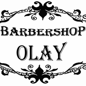 Logotipo Barbershop Olay