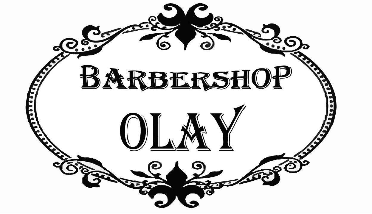 Logotipo Barbershop Olay